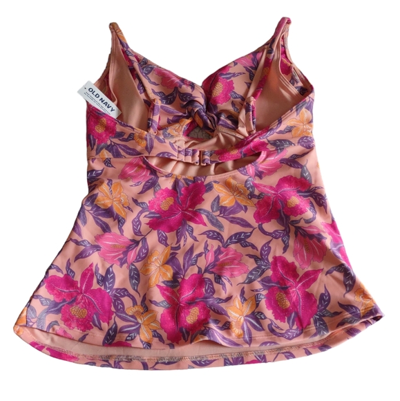 NWT Old Navy Size Medium Floral Tankini Swim Top - Picture 2 of 15